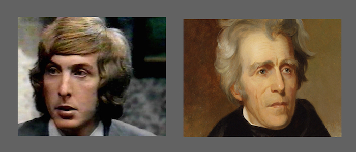 Eric Idle and Andrew Jackson pictures, looking similar